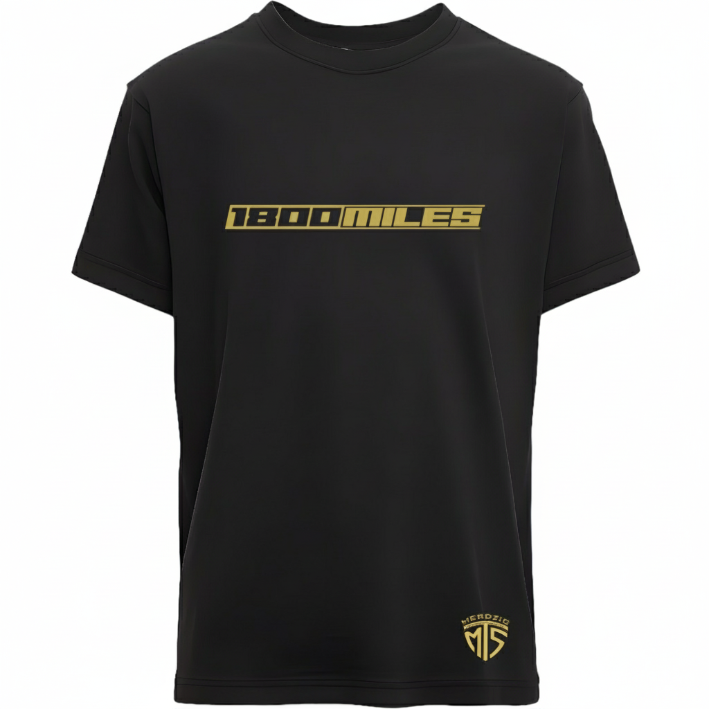 1800 MILES T-Shirt / Gold